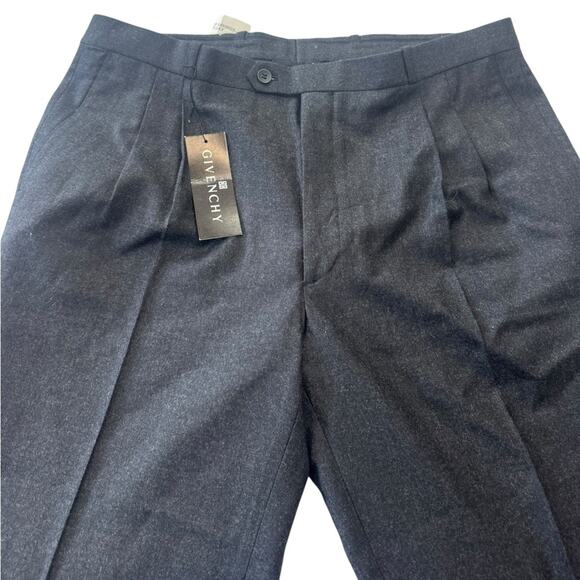 Givenchy Mens Gray wool Dress Pants NEW Size 38 X 32 VINTAGE - Picture 7 of 9